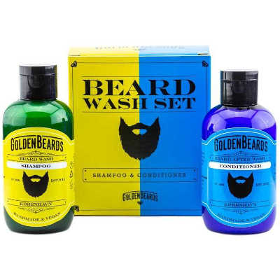 shampoo e balsamo da barba Golden Beards Set 100ml - 100 ml