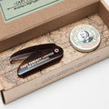 Moustache Wax Expedition Strength & Folding Pocket Moustache Comb Captain Fawcett