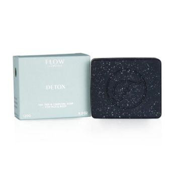 Detox Soap With Tea Tree & Charcoal Seife Flow Cosmetics 120 g