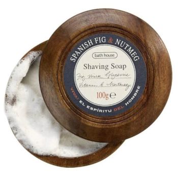 Shave Soap Spanish Fig & Nutmeg Bath House 100 g